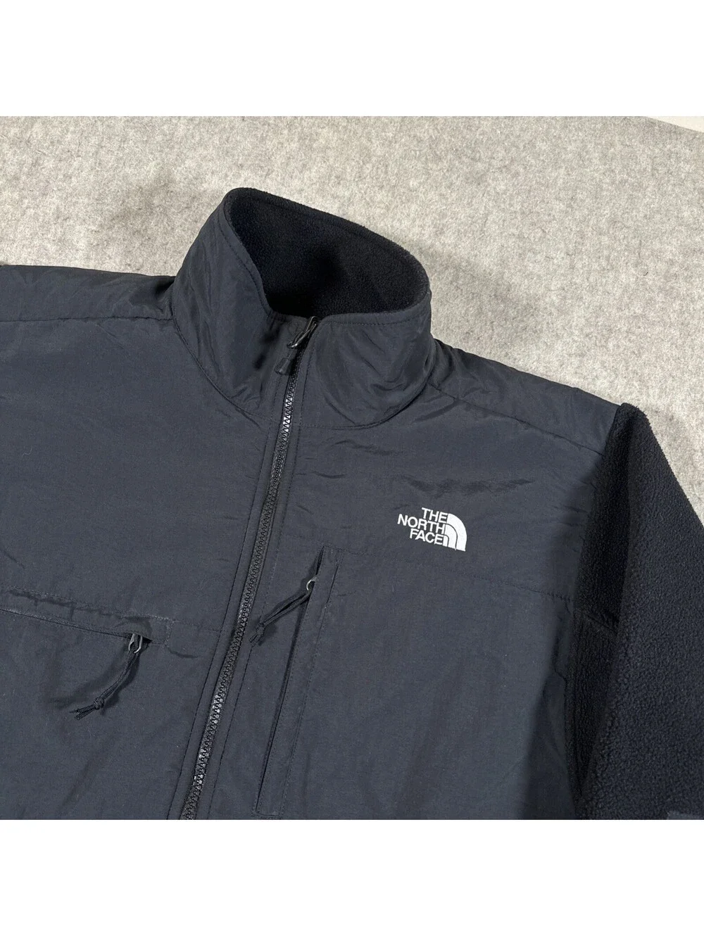 The North Face Jacket Men’s Large Black Denali Full Zip Polartec Fleece Hiking